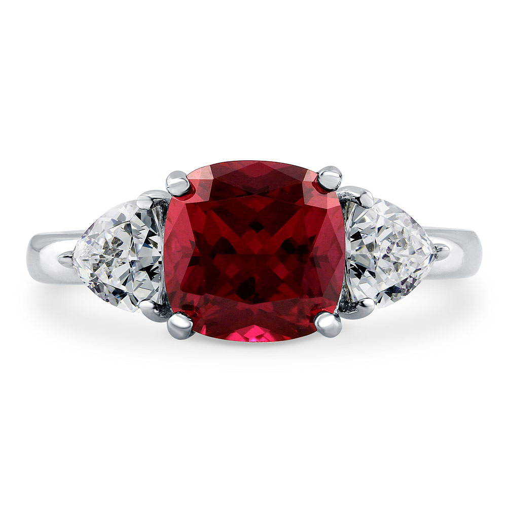 LARIAT BRACELET W// 3 CT LAB DIAMONDS /& RUBY//925 STERLING SILVER// 9/'/' ADJUST